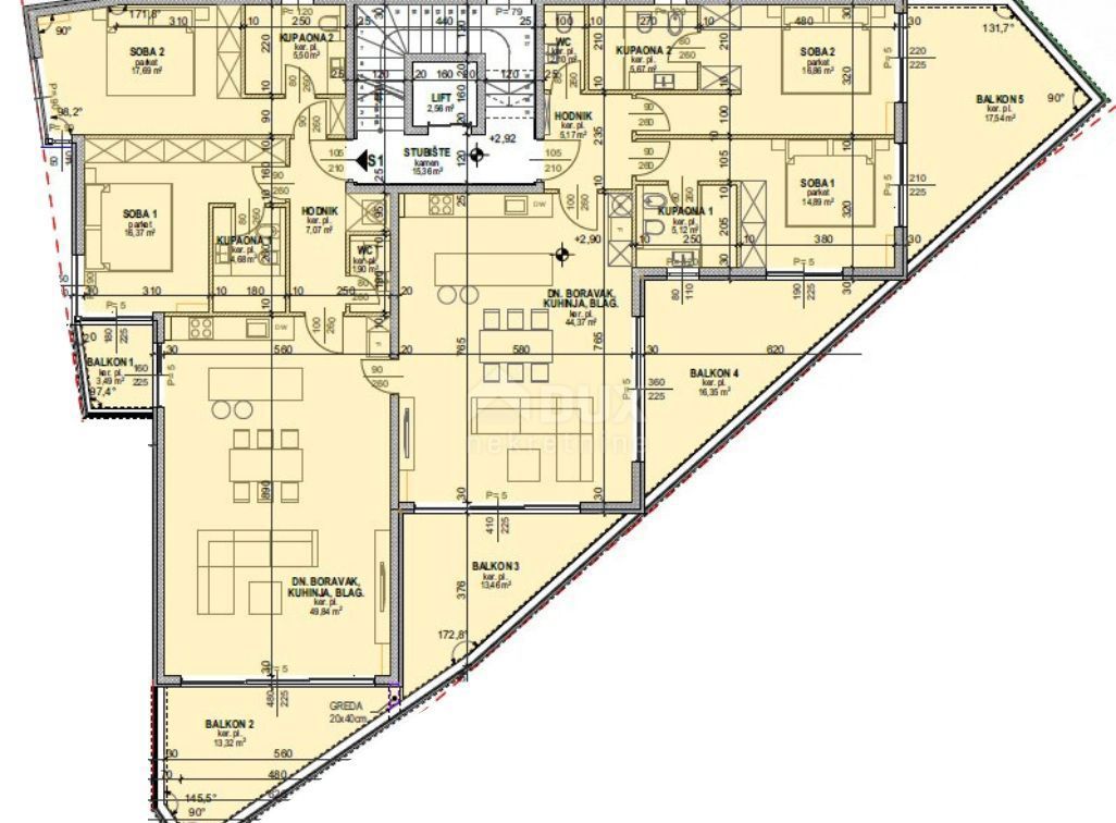 OPATIJA, CENTRO - ottimo appartamento in una nuova costruzione con vista mare, piscina in comune, garage