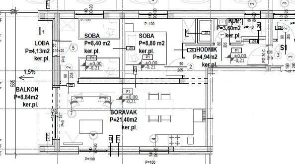 ISOLA DI PAG, POVLJANA - Moderno appartamento con giardino in nuova costruzione S1