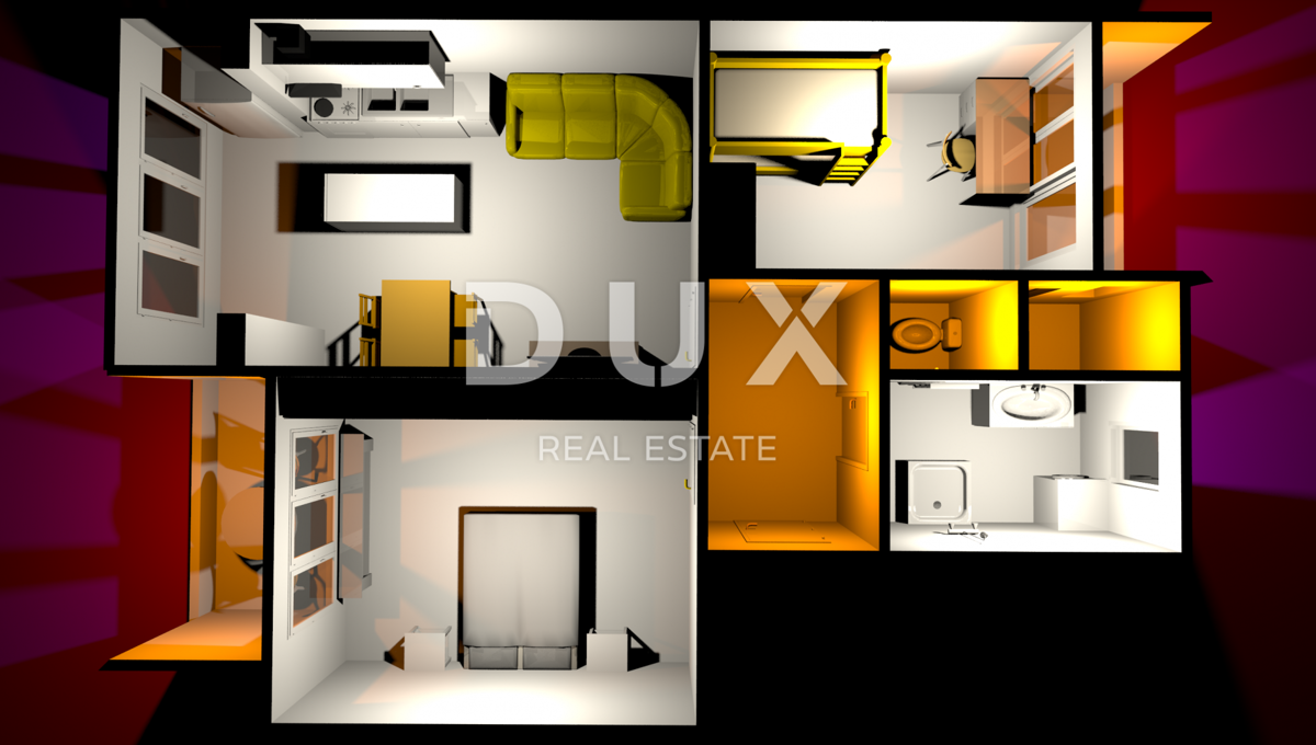 ISTRIA, POLA - Appartamento 2BR+DB completamente arredato 61m2 nella parte più ampia del centro città con parcheggio