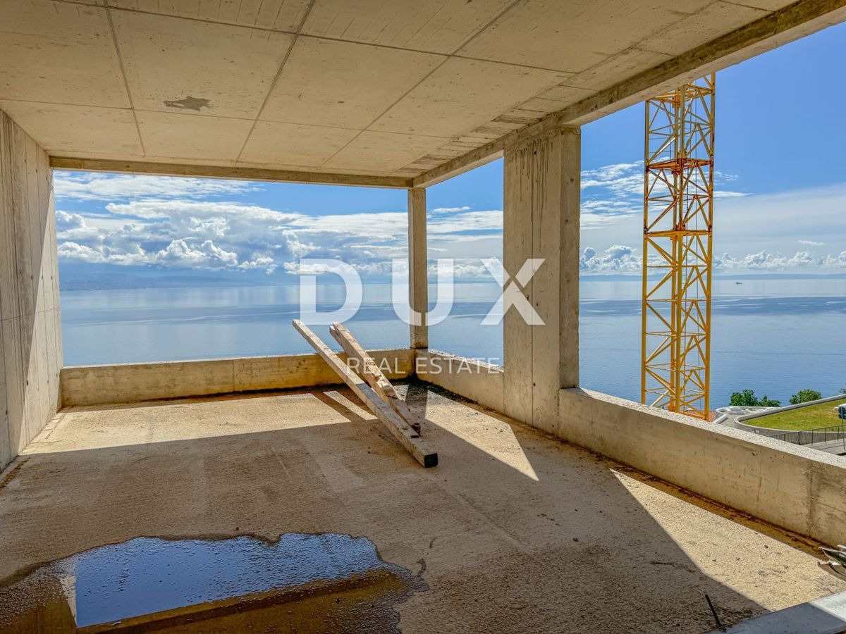 ABBAZIA, CENTRO - appartamento con vista in un nuovo edificio sopra il centro di Abbazia 