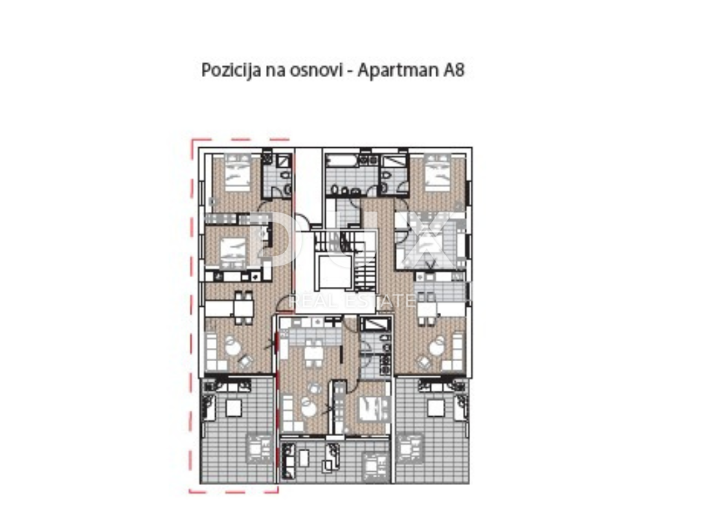 ABBAZIA, CENTRO - appartamento con vista in un nuovo edificio sopra il centro di Abbazia 