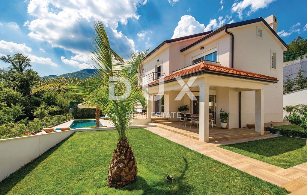 OPATIJA - BREGI - casa / villa 240m2 con vista mare e piscina + 800m2 ambiente paesaggistico