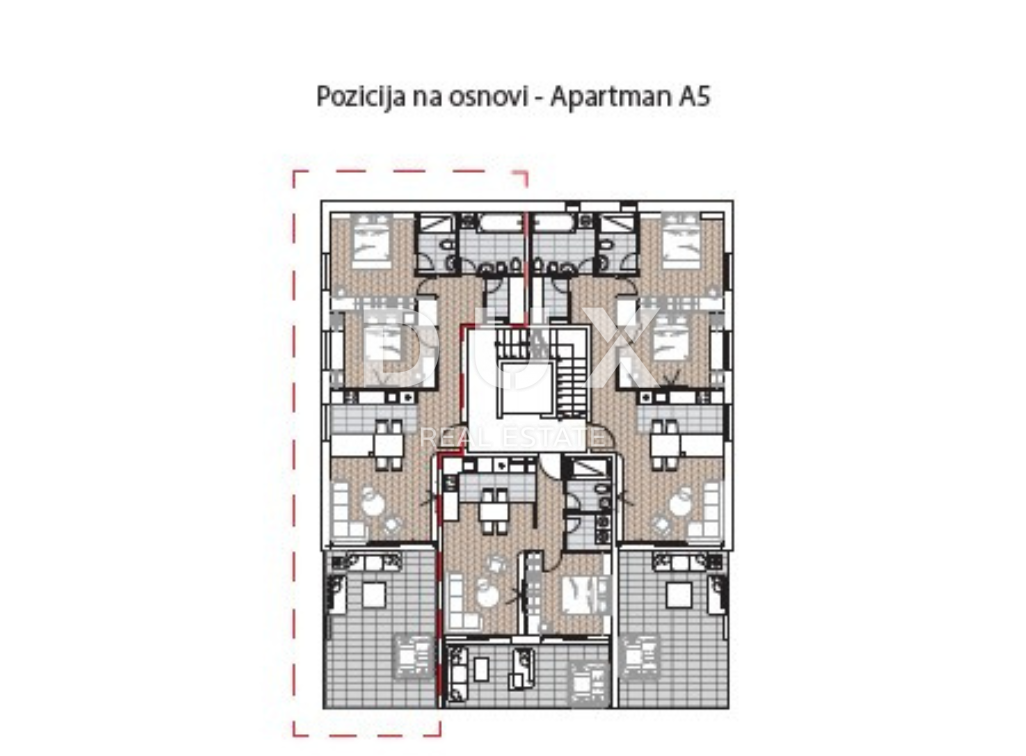 OPATIJA, CENTRO - ottimo appartamento in un nuovo edificio con ampia terrazza, garage e jacuzzi, ottima posizione