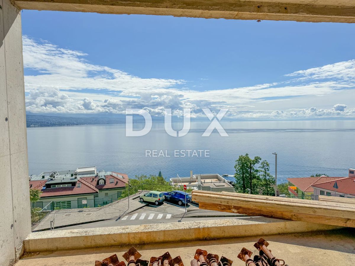 OPATIJA, CENTRO - ottimo appartamento in un nuovo edificio con ampia terrazza, garage e jacuzzi, ottima posizione