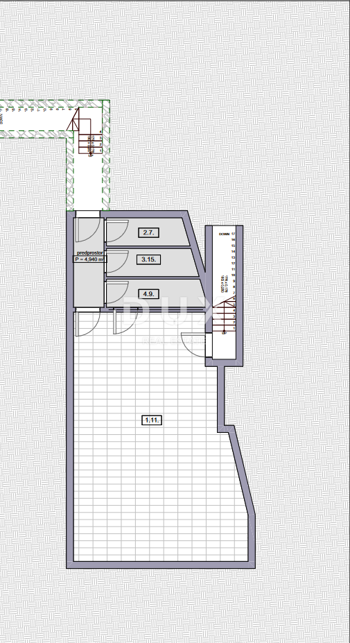 ISOLA DI KRK, CITTÀ DI KRK - Attico 3 camere da letto + bagno con terrazza sul tetto