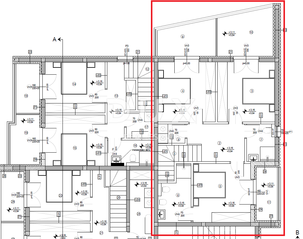 VODICE - Bellissimo appartamento duplex S1 in posizione tranquilla