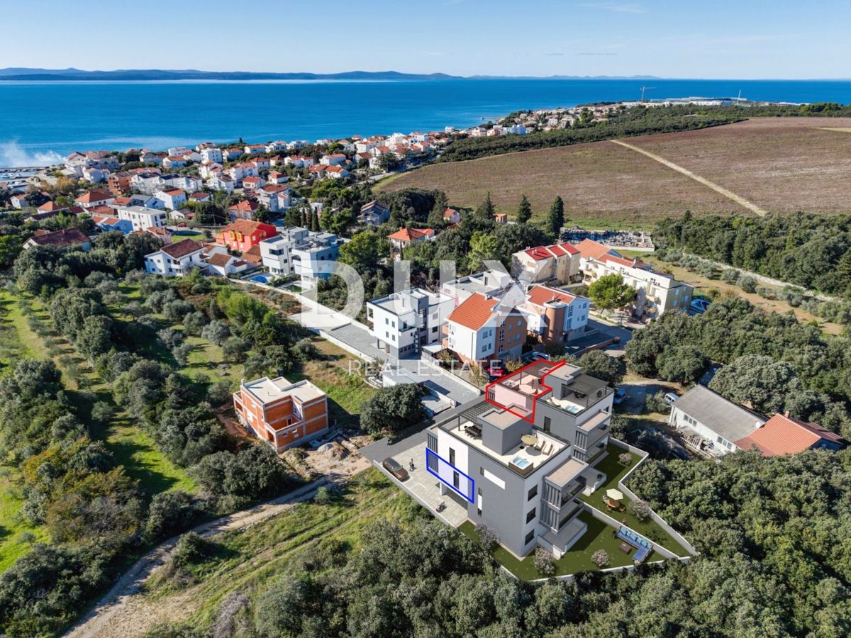 ZADAR, PETRČANE - Moderno attico in costruzione Z1 S4