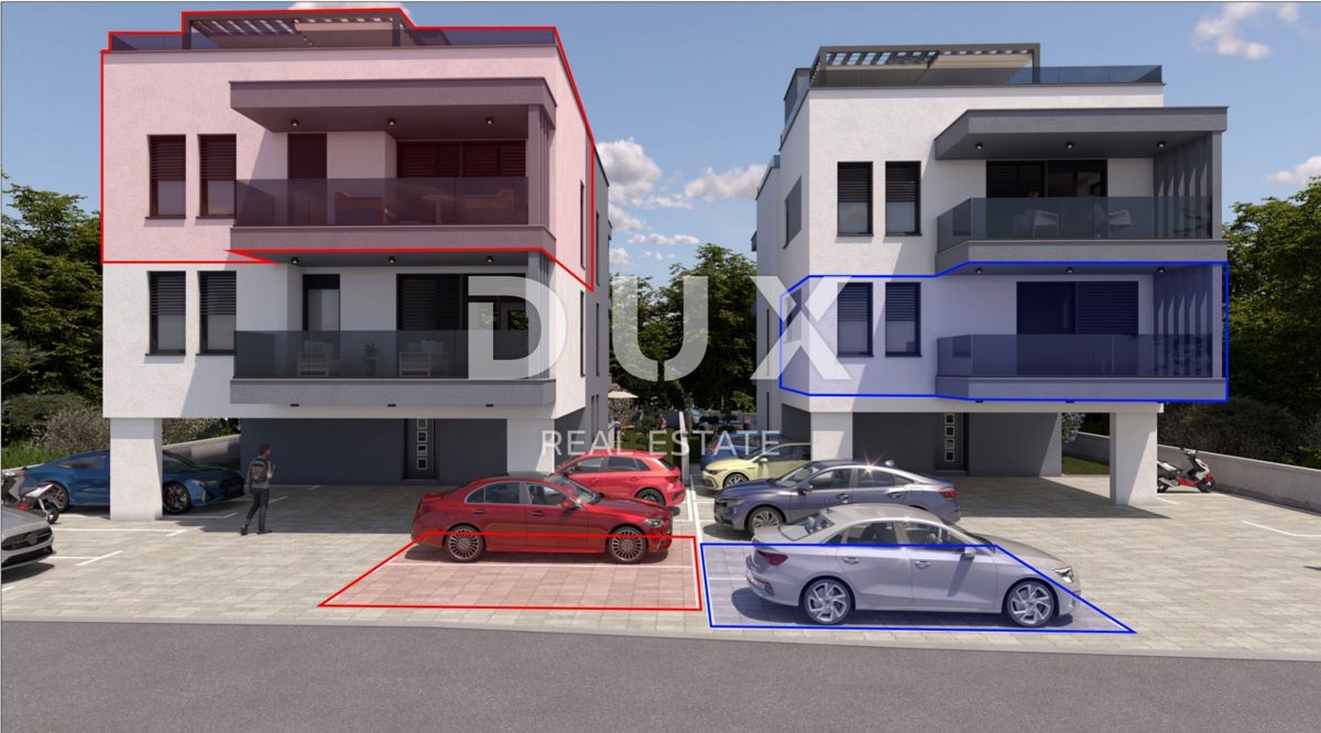 ZADAR, PETRČANE - Moderno attico in costruzione Z1 S4