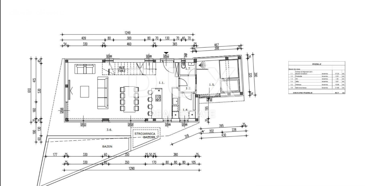 ISTRIA, LABIN (dintorni) - Terreno edificabile con progetto e vista mare