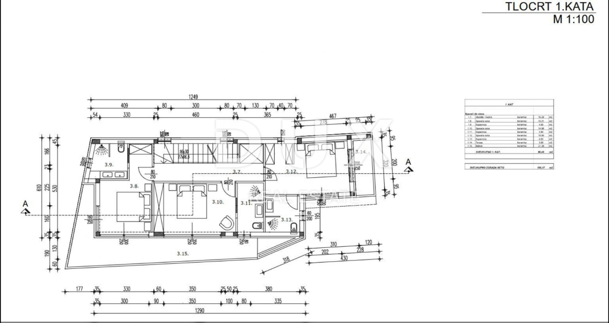 ISTRIA, LABIN (dintorni) - Terreno edificabile con progetto e vista mare