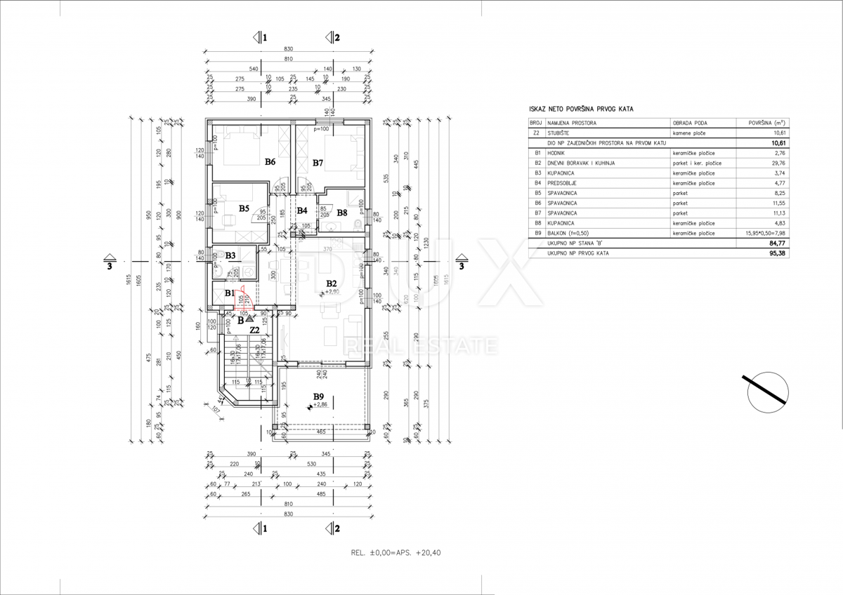 Appartamento Medulin, 77,47m2