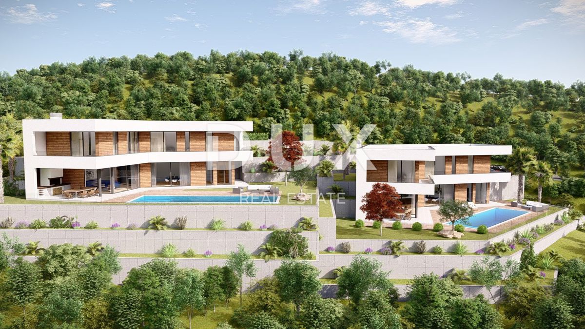 ABBAZIA, DRAGA DI MOSCHINO - terreno edificabile 960m2 CON PERMESSO DI COSTRUZIONE!! per una villa con piscina e vista mare