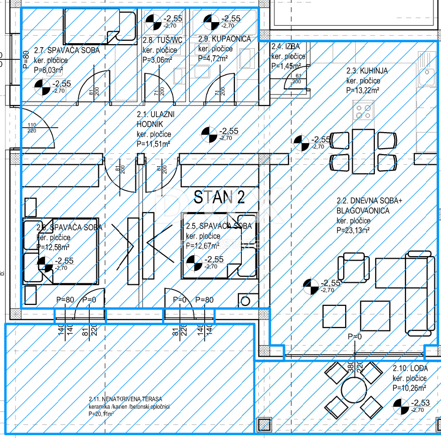 OPATIJA, POBRI - Appartamento recentemente ristrutturato 3 camere da letto + soggiorno con ampia terrazza e giardino