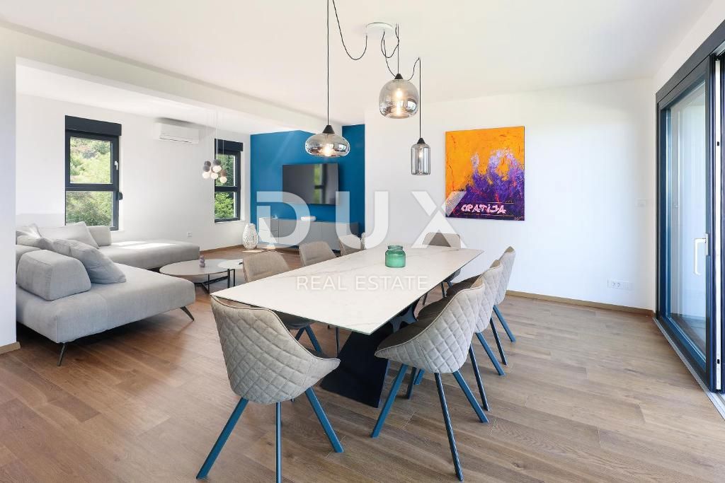 OPATIJA, IKA - lussuoso appartamento duplex in posizione tranquilla con due terrazze e vista panoramica sul mare