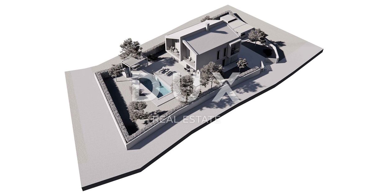 ISTRIA, PARENZO - Terreno edificabile con progetto per villa moderna vicino a Parenzo