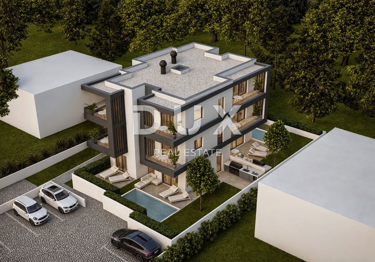 ISTRIA, PREMANTURA - Lussuoso appartamento con 2 camere da letto situato al piano terra di un nuovo edificio