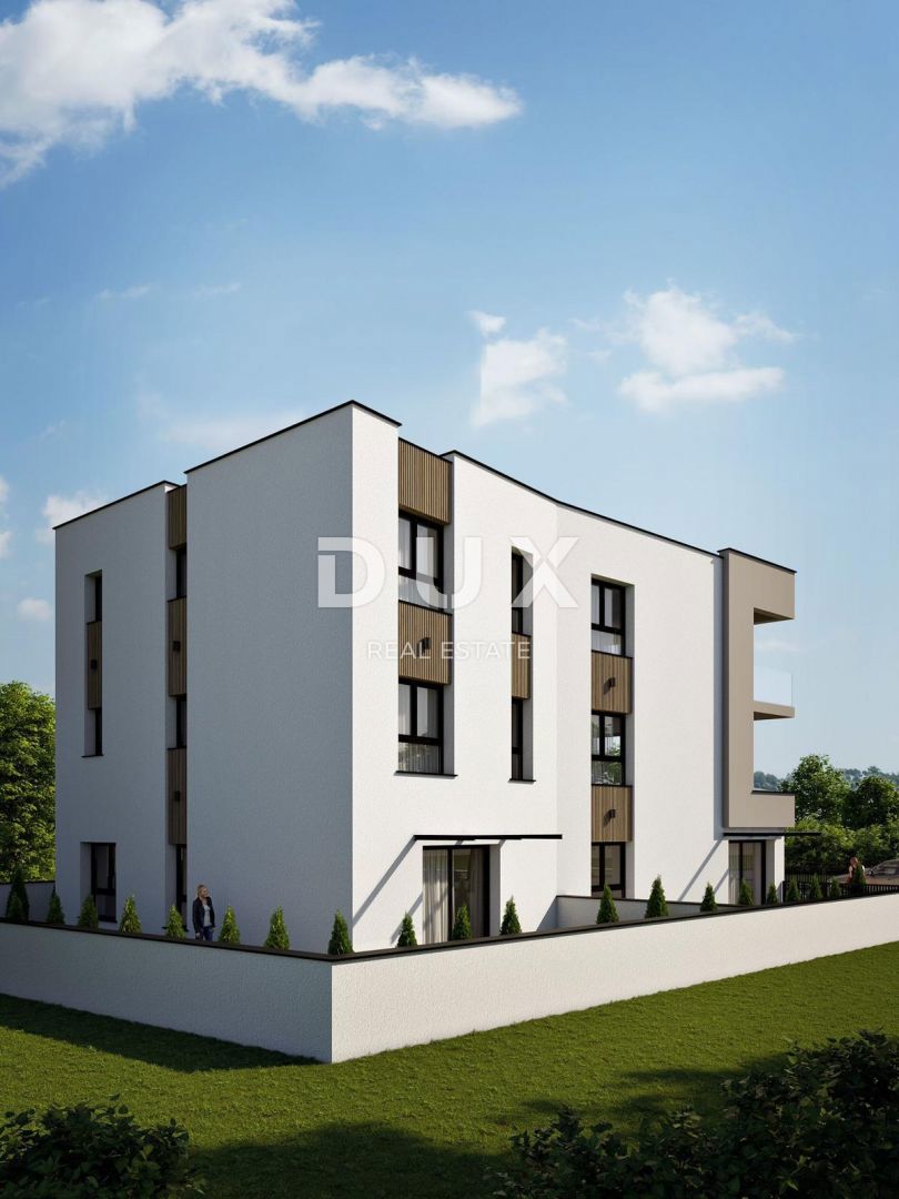 ISTRIA, ŠTINJAN - Appartamento con giardino vicino al mare! Nuova costruzione! Passeggiata virtuale!