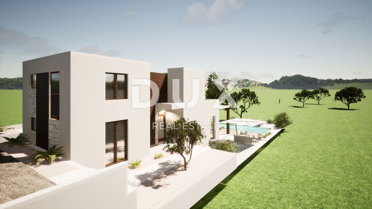 ISTRIA, SVETVINČENAT - Terreno con permesso di costruzione per una casa moderna