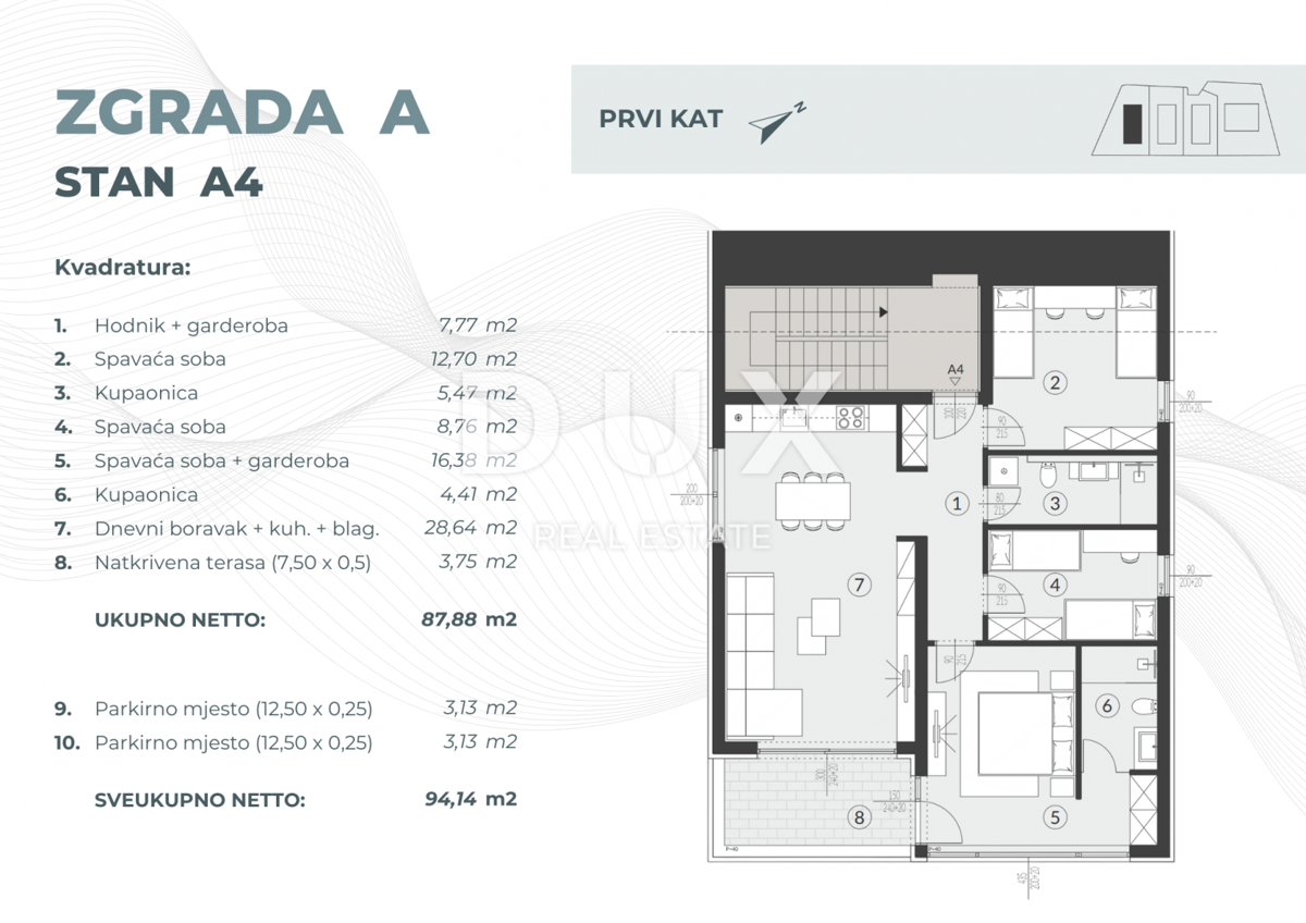 ISTRIA, FASANA - Appartamento con 3 camere da letto e terrazza in un complesso privato con piscina!