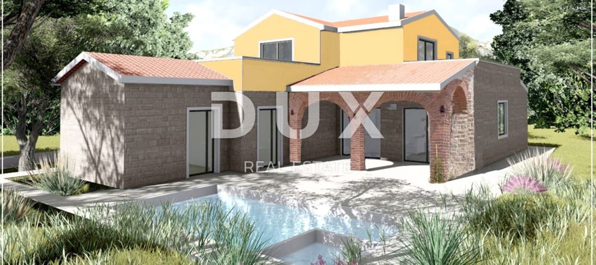 ZADAR, VRSI - Terreno edificabile con permesso per costruire una casa per le vacanze