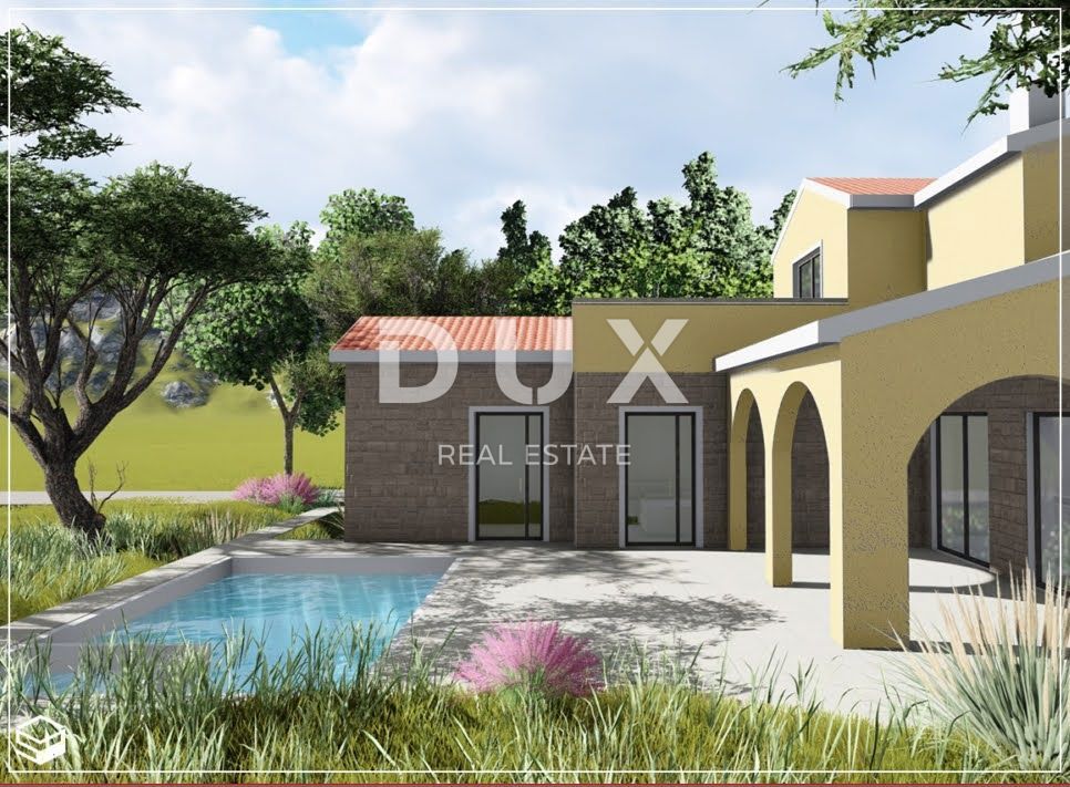 ZADAR, VRSI - Terreno edificabile con permesso per costruire una casa per le vacanze