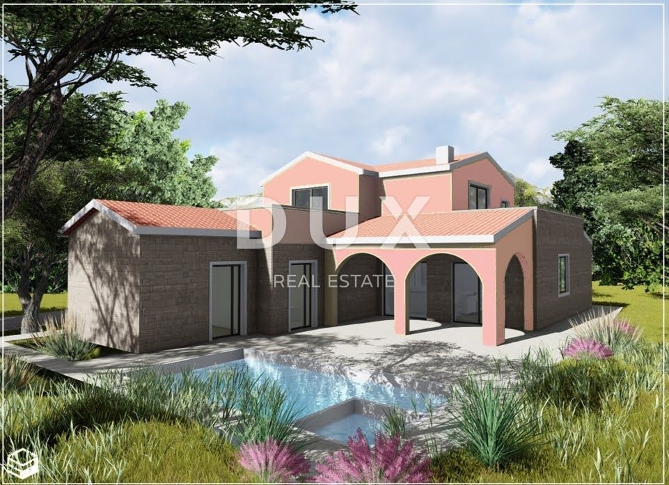 ZADAR, VRSI - Terreno edificabile con permesso per costruire una casa per le vacanze