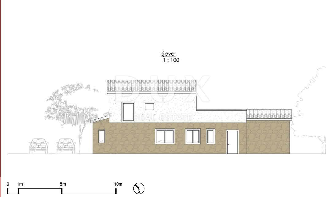 ZADAR, VRSI - Terreno edificabile con permesso per costruire una casa per le vacanze