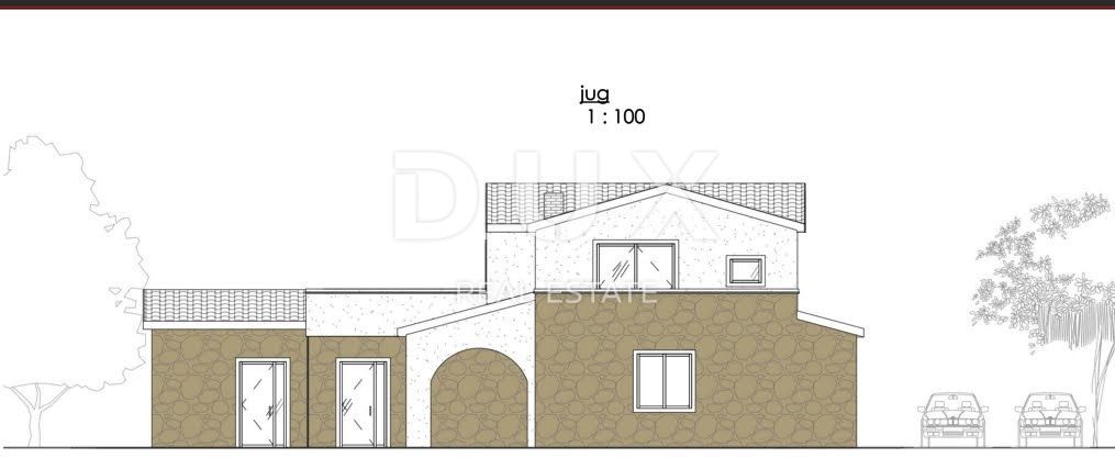 ZADAR, VRSI - Terreno edificabile con permesso per costruire una casa per le vacanze