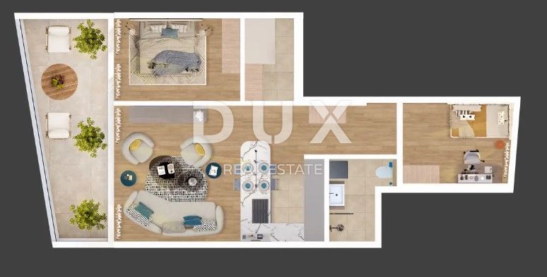 RIJEKA, KANTRIDA, 2 camere da letto + soggiorno, bellissimo appartamento in un nuovo edificio S27