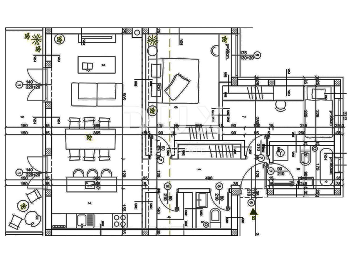 RIJEKA, SRDOČI - Appartamento in un nuovo edificio in un'ottima posizione