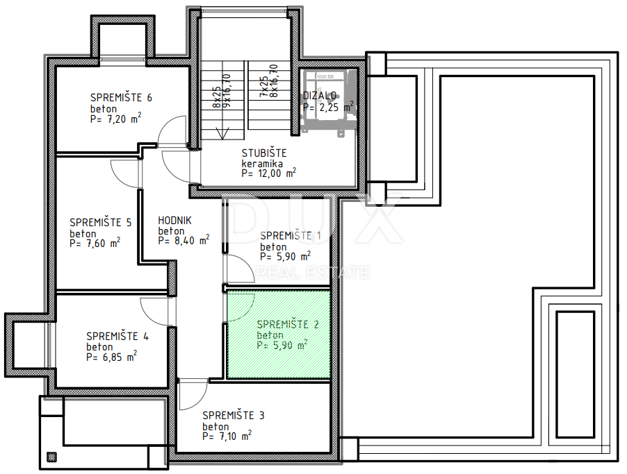 ZADAR, RAŽANAC - Nuovo edificio! Riscaldamento a pavimento, ascensore, vista mare, ripostiglio...! S2