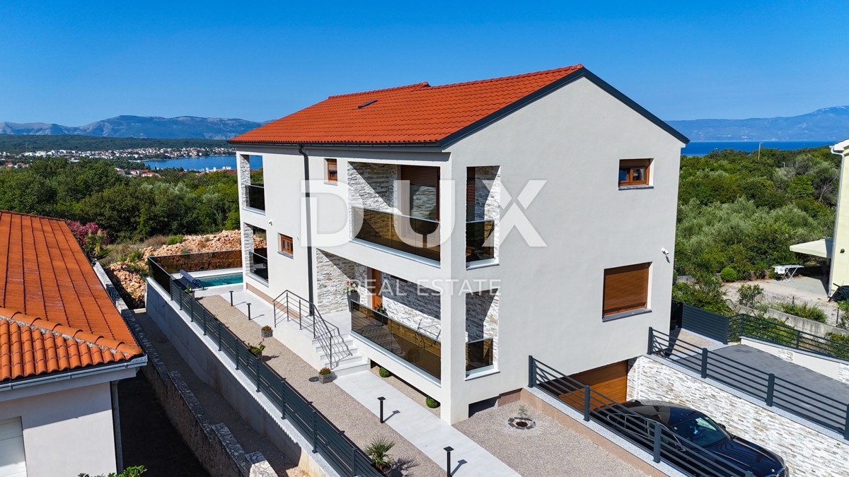 ISOLA DI KRK, MALINSKA - Una villa moderna che ha tutto. E anche di più.