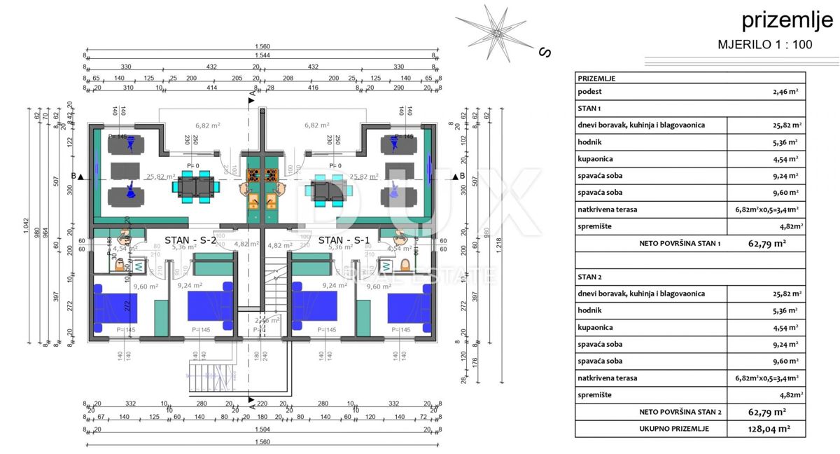 ISOLA DI PAG, ŠIMUNI - Appartamento con 2 camere da letto + soggiorno in una posizione prestigiosa a 50 m dal mare, OCCASIONE