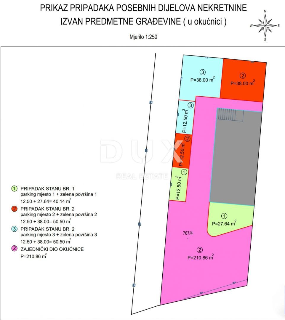 MATULJI, JUŠIĆI, JURDANI - appartamento 1° piano, 64,99m2 in un nuovo edificio DB+2S con giardino