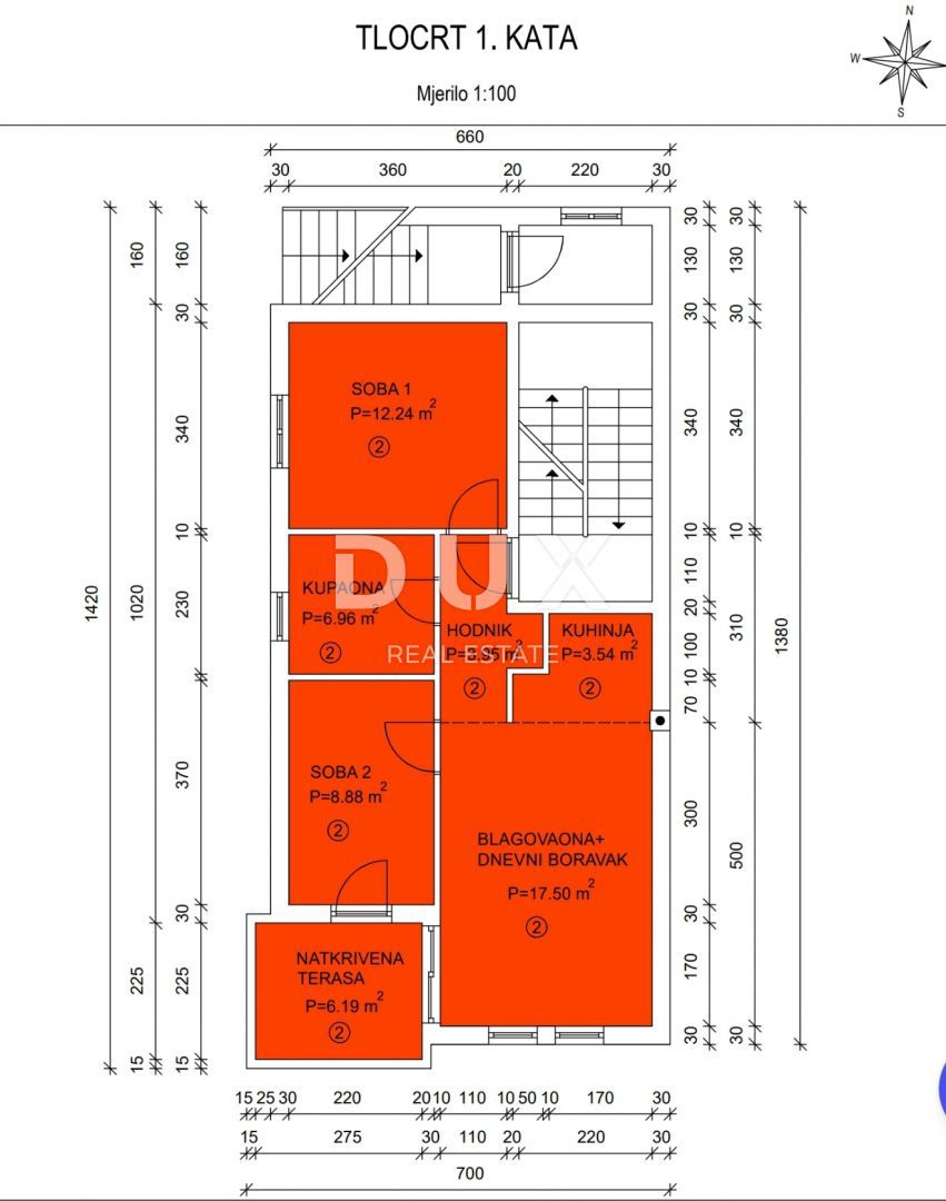 MATULJI, JUŠIĆI, JURDANI - appartamento 1° piano, 64,99m2 in un nuovo edificio DB+2S con giardino