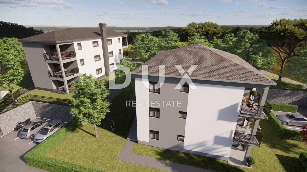 MATULJI, JUŠIĆI, JURDANI - appartamento 1° piano, 64,99m2 in un nuovo edificio DB+2S con giardino
