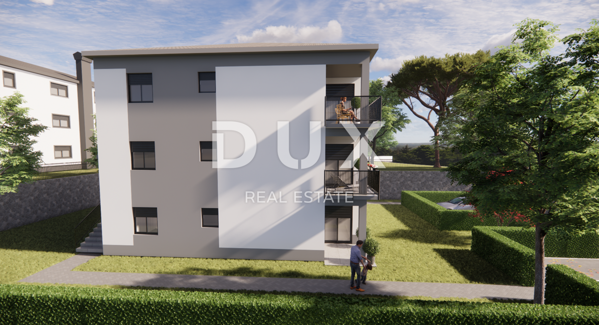 MATULJI, JUŠIĆI, JURDANI - appartamento 1° piano, 64,99m2 in un nuovo edificio DB+2S con giardino