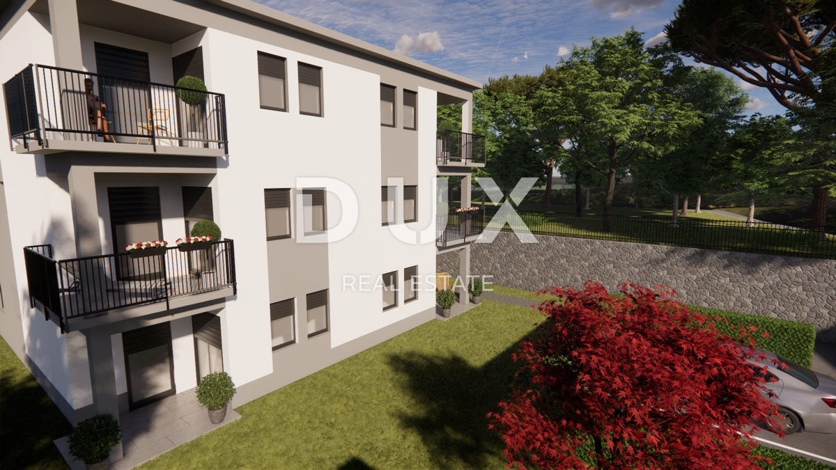 MATULJI, JUŠIĆI, JURDANI - appartamento 1° piano, 64,99m2 in un nuovo edificio DB+2S con giardino
