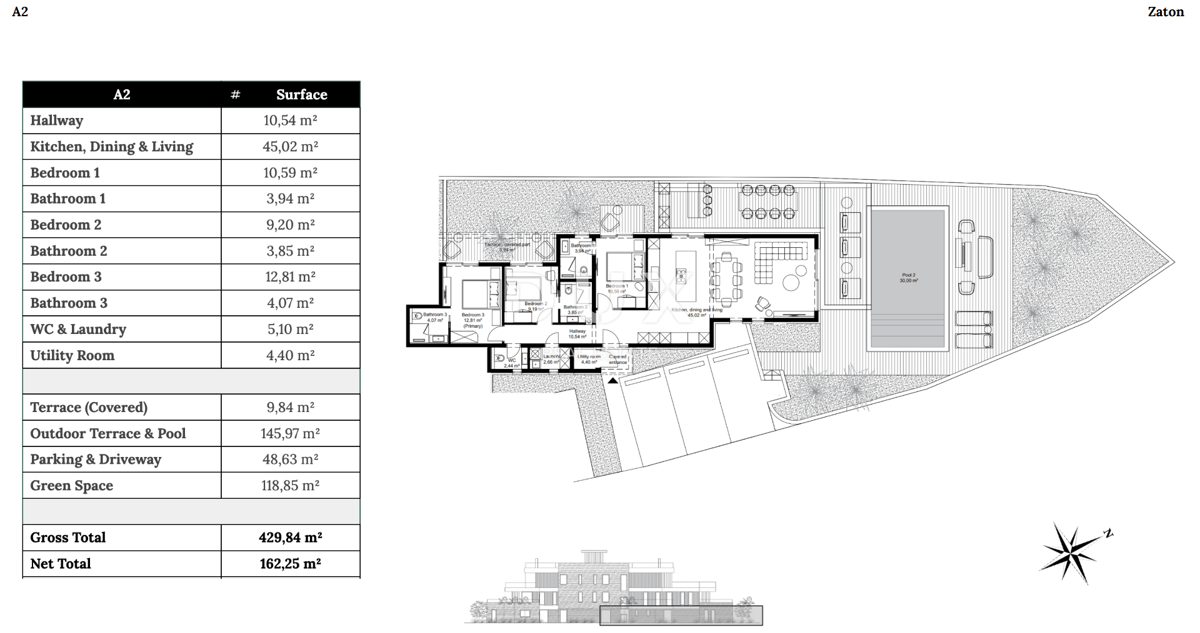 ZADAR, ZATON - Appartamenti di lusso completamente arredati a 55 metri dalla spiaggia! A2