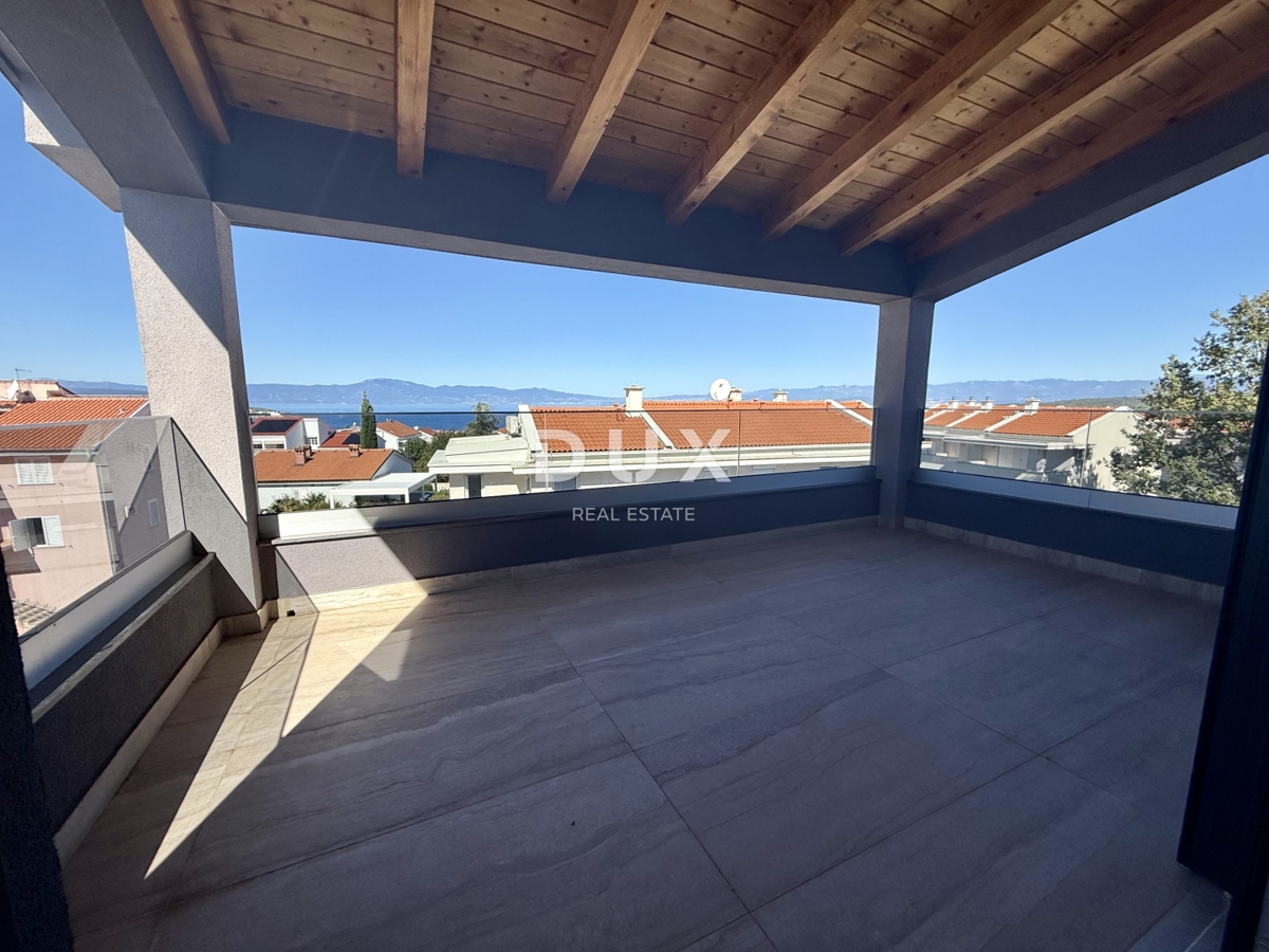 ISOLA DI KRK, MALINSKA - Appartamento in un lussuoso edificio di nuova costruzione con una splendida vista sul mare!!