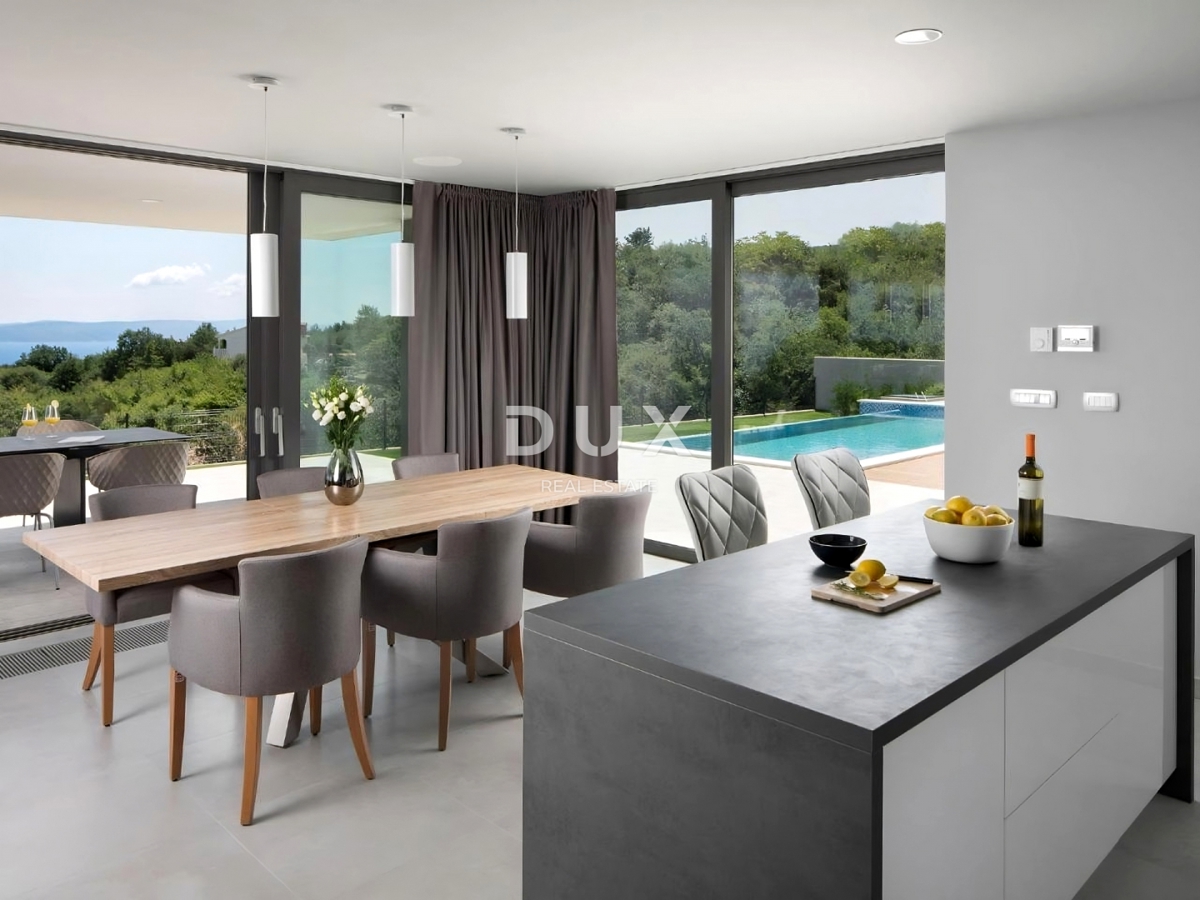 ISTRIA, RABAC - Villa moderna con vista panoramica sul mare