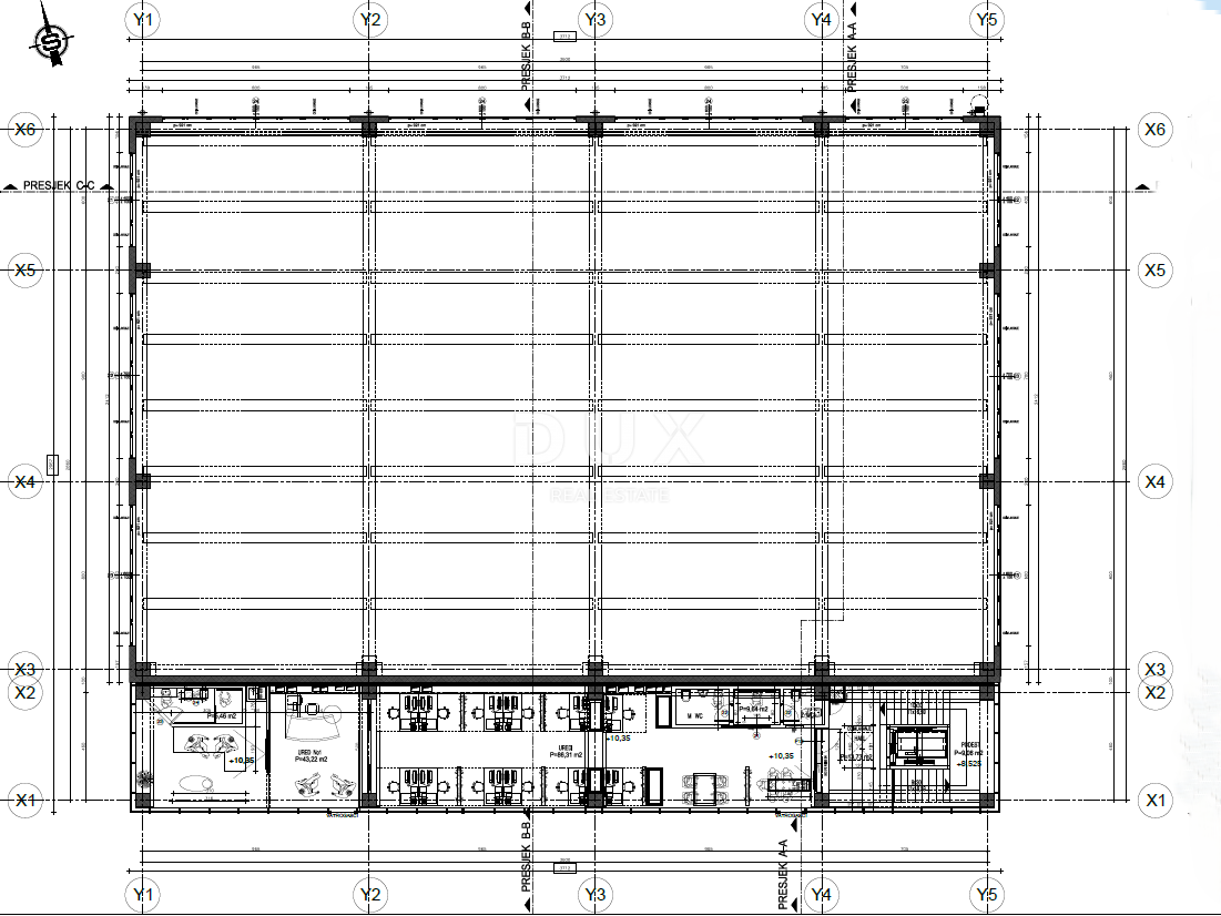 RIJEKA, KUKULJANOVO – Nuovo – Terreno di 2350 m2 nel centro della zona industriale con permesso di costruire