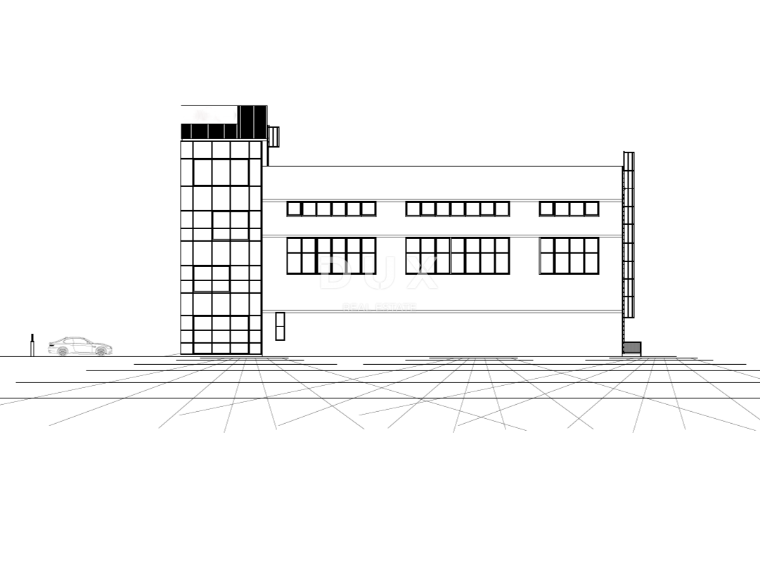 RIJEKA, KUKULJANOVO – Nuovo – Terreno di 2350 m2 nel centro della zona industriale con permesso di costruire