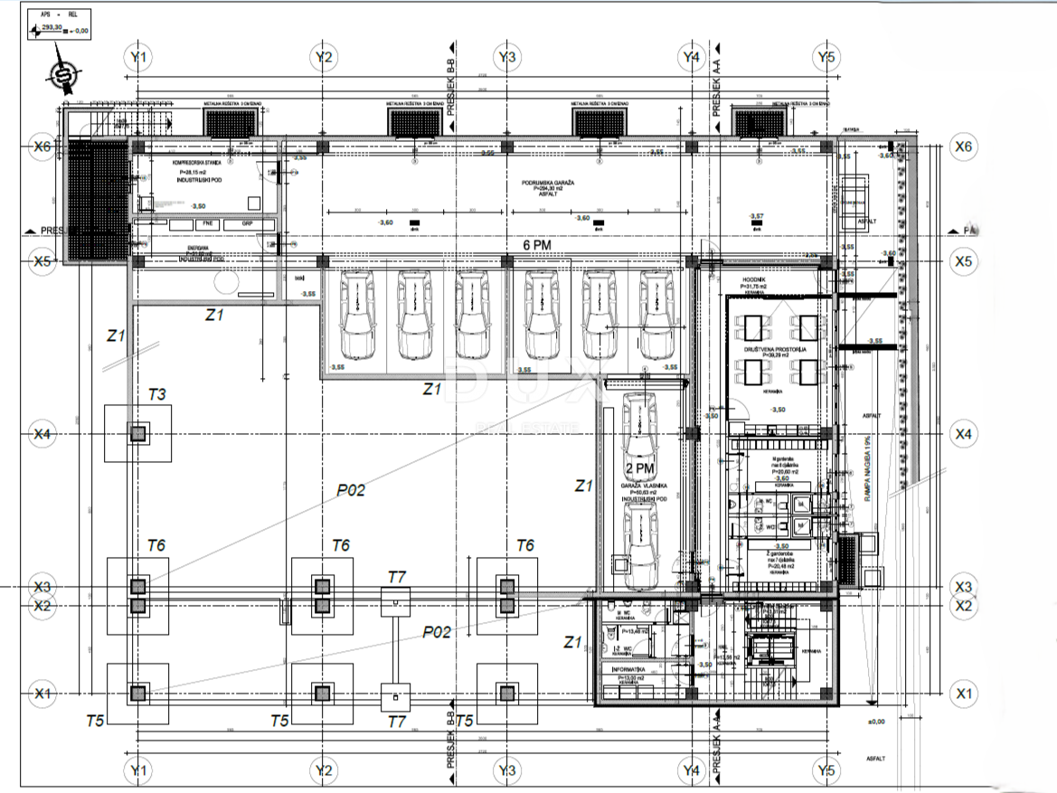 RIJEKA, KUKULJANOVO – Nuovo – Terreno di 2350 m2 nel centro della zona industriale con permesso di costruire