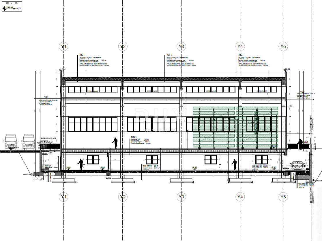 RIJEKA, KUKULJANOVO – Nuovo – Terreno di 2350 m2 nel centro della zona industriale con permesso di costruire