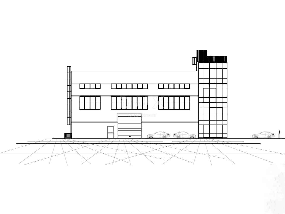 RIJEKA, KUKULJANOVO – Nuovo – Terreno di 2350 m2 nel centro della zona industriale con permesso di costruire