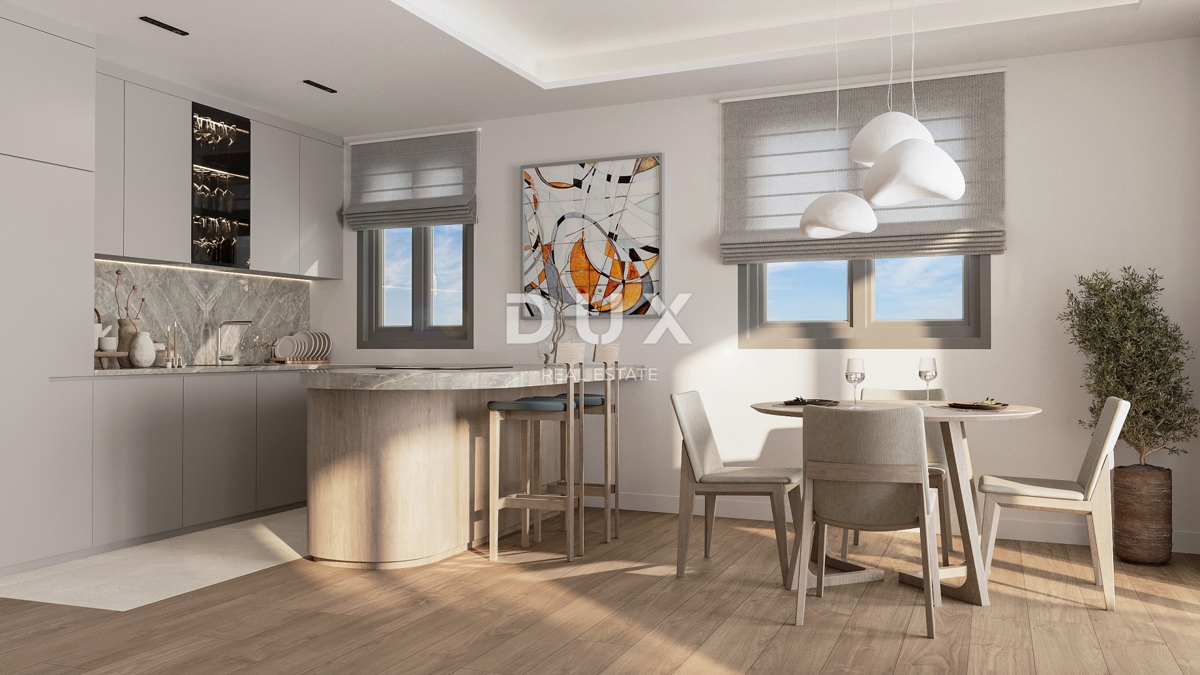 RIJEKA, KANTRIDA - Appartamento di 134 m2 in un lussuoso edificio di nuova costruzione a soli 250 metri dal mare con garage e vista panoramica sul mare