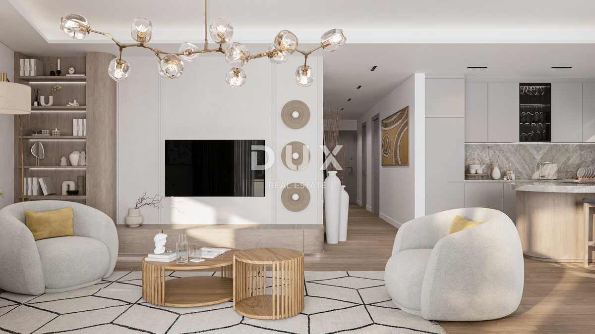 RIJEKA, KANTRIDA - Appartamento di 134 m2 in un lussuoso edificio di nuova costruzione a soli 250 metri dal mare con garage e vista panoramica sul mare