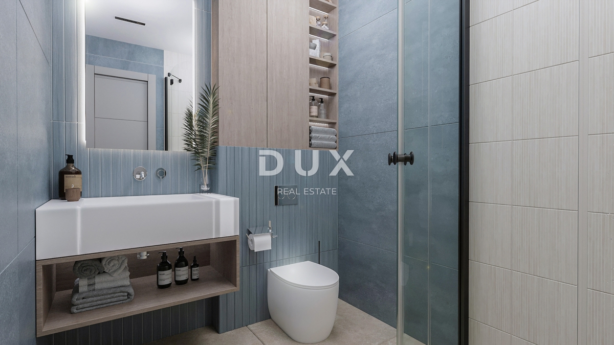 RIJEKA, KANTRIDA - Appartamento di 134 m2 in un lussuoso edificio di nuova costruzione a soli 250 metri dal mare con garage e vista panoramica sul mare