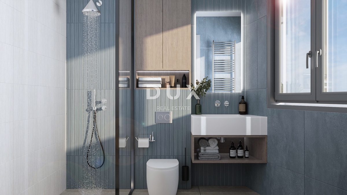 RIJEKA, KANTRIDA - Appartamento di 134 m2 in un lussuoso edificio di nuova costruzione a soli 250 metri dal mare con garage e vista panoramica sul mare